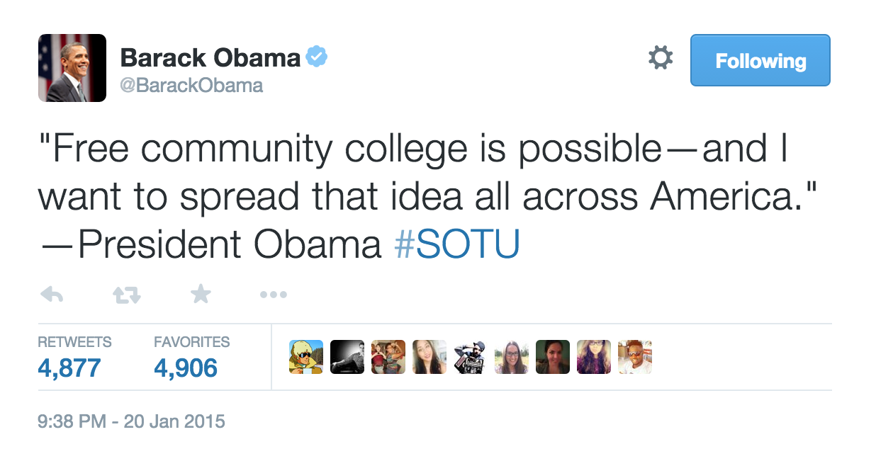 Obama Address Social Media Data Tweet