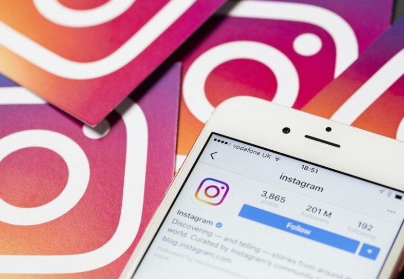 Instagram social media demographics example of app